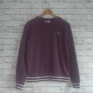 Fila Sweatshirt - Medium Purple Cotton Blend